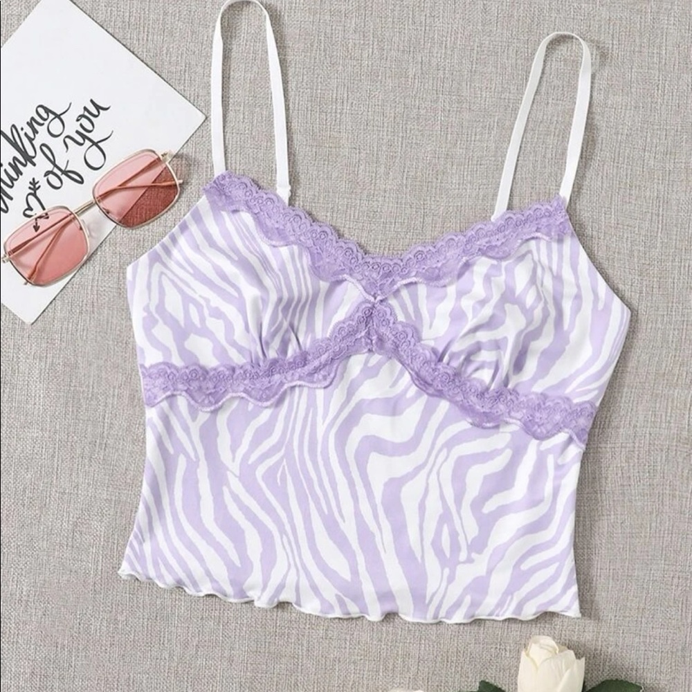new purple zebra tank so comfy